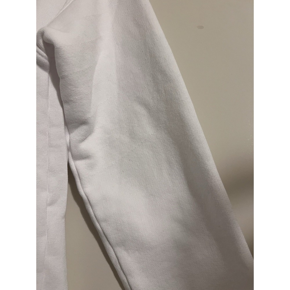 Frank & Eileen $238 Patrick Henley Pullover Triple Fleece White Sweater Coastal - Picture 5 of 8